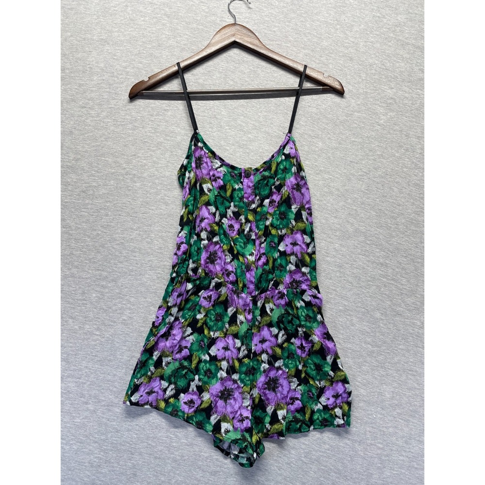 Kimchi Blue One Piece Romper Womens Small Multi Floral Classic Spaghetti Straps